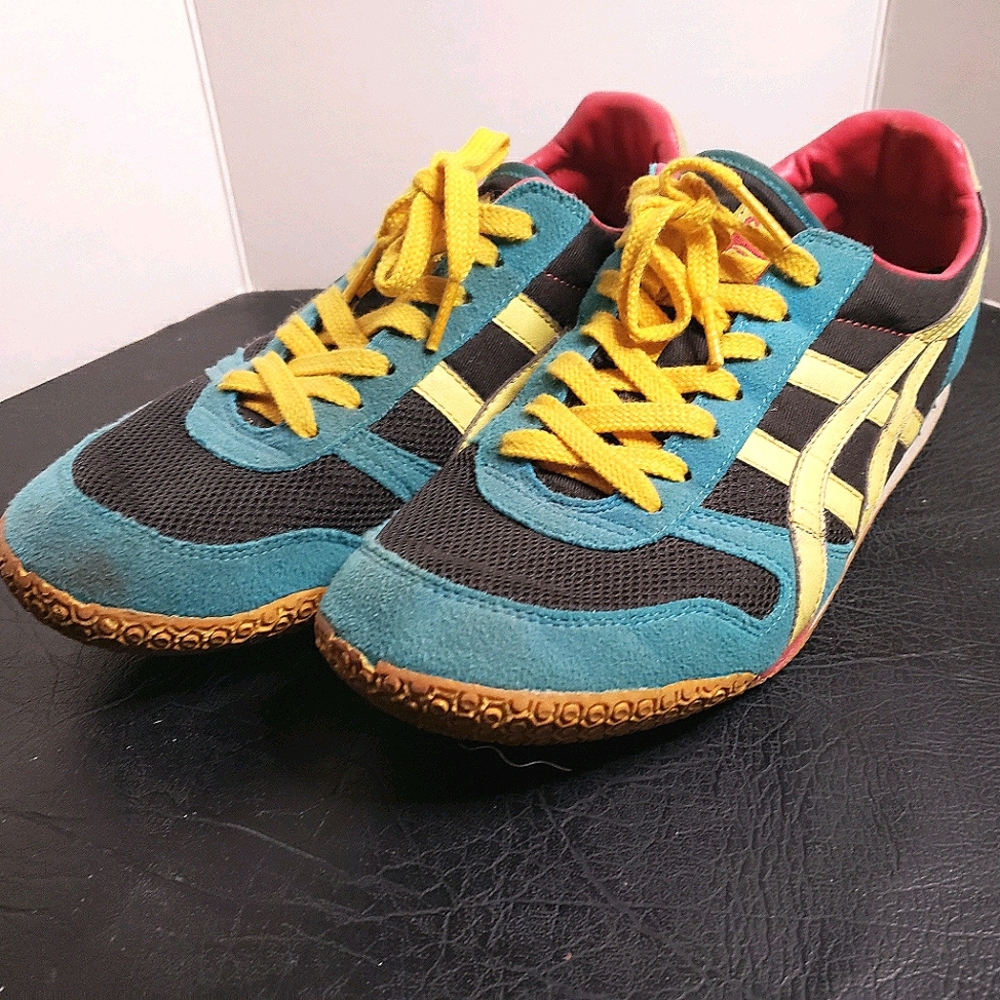 Onitsuka Tiger pink blue yellow